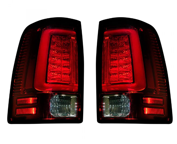 Dodge RAM 2500/3500 10-18 (Replaces OEM Halogen) Tail Lights OLED in Red Lens