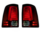 Dodge RAM 2500/3500 10-18 (Replaces OEM Halogen) Tail Lights OLED in Red Lens