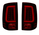 Dodge RAM 2500/3500 2014-2018 (Replaces OEM LED ONLY) Tail Lights LED in Dark Red Smoked