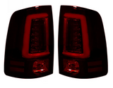 Dodge RAM 2500/3500 2014-2018 (Replaces OEM LED ONLY) Tail Lights LED in Dark Red Smoked