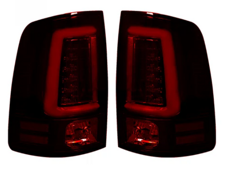 Dodge RAM 2500/3500 2014-2018 (Replaces OEM LED ONLY) Tail Lights LED in Dark Red Smoked