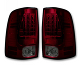 Dodge RAM 2500/3500 2014-2018 (Replaces OEM LED ONLY) Tail Lights LED in Dark Red Smoked