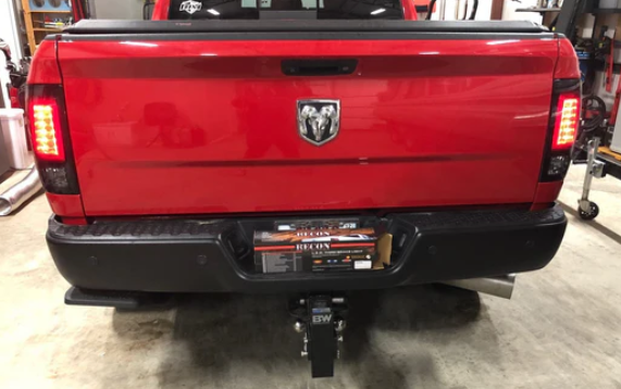 Dodge RAM 2500/3500 2014-2018 (Replaces OEM LED ONLY) Tail Lights LED in Smoked