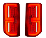 Ford 21-24 BRONCO (Replaces OEM Factory Installed HALOGEN Tail Lights) High-Powered OLED Bar Style RED Running & Brake Lights with Scanning OLED Turn Signals OLED TAIL LIGHTS - Clear Lens