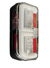 Ford 21-24 BRONCO (Replaces OEM Factory Installed HALOGEN Tail Lights) High-Powered OLED Bar Style RED Running & Brake Lights with Scanning OLED Turn Signals OLED TAIL LIGHTS - Clear Lens