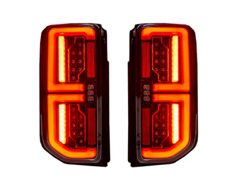 Ford 21-24 BRONCO (Replaces OEM Factory Installed HALOGEN Tail Lights) High-Powered OLED Bar Style RED Running & Brake Lights with Scanning OLED Turn Signals OLED TAIL LIGHTS - Smoked Lens