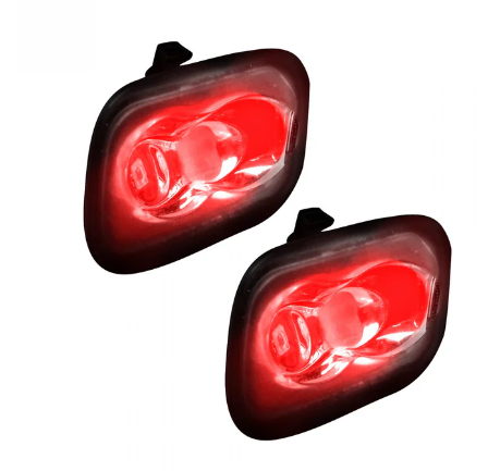 Ford F-150 SVT Raptor 17-20 Ultra High Power LED Mirror / Puddle Light Kit Red