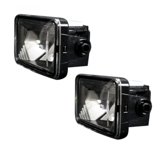 Ford F-150 15-20 (Excluding RAPTOR) White LED Fog Lights 2-Piece Set Smoked & Black