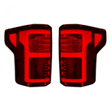 Ford F-150 SVT Raptor 17-20 (Replaces OEM LED) Tail Lights OLED Dark Red Smoked