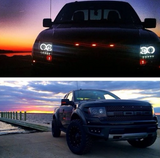 Ford F150 & Raptor 09-14 Projector Headlights CCFL Halos & DRL Smoked/Black