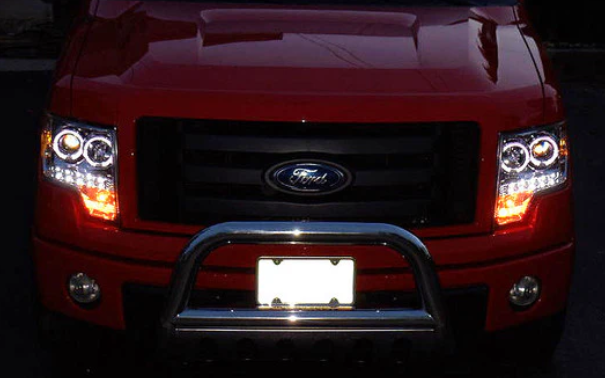 Ford F150 & Raptor 09-14 Projector Headlights in Clear/Chrome