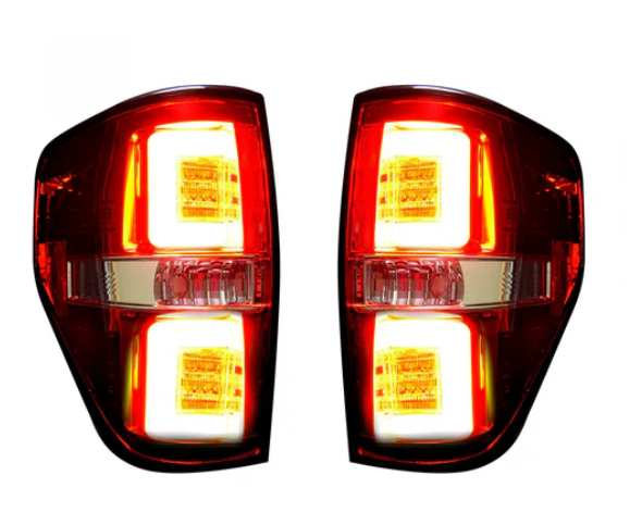 Ford F150 & Raptor 09-14 Tail Lights OLED in Dark Red Smoked