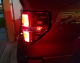 Ford F150 & Raptor 09-14 Tail Lights OLED in Dark Red Smoked