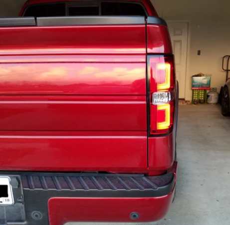 Ford F150 & Raptor 09-14 Tail Lights OLED in Dark Red Smoked