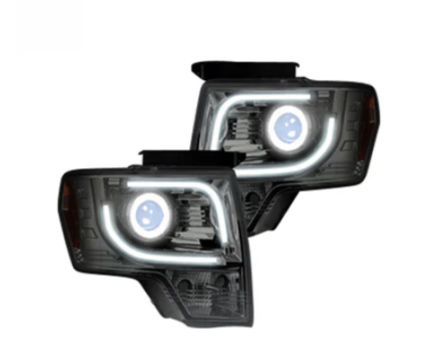 Ford F150 & Raptor 13-14 Projector Headlights in Clear/Chrome