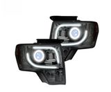 Ford F150 & Raptor 13-14 Projector Headlights in Clear/Chrome