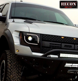 Ford F150 & Raptor 13-14 Projector Headlights LED Smoked/Black