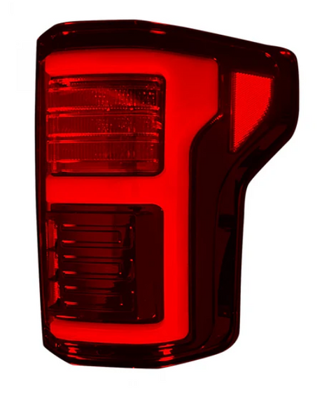 Ford F150 15-17 (Replaces OEM LED) Tail Lights OLED Dark Red Smoked