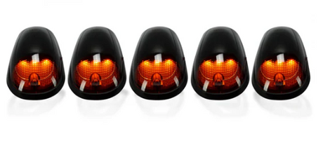 Dodge RAM Heavy-Duty 2500/3500 03-18 Cab Light Set Strobe LED Smoked Lens in White & Amber