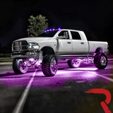 RECON Part # 264146CLRGB - Dodge RAM 03-18 Heavy-Duty 2500 & 3500 (5-Piece Set) Clear Cab Roof Light Lens with RGB (Multi-Colored) High-Power LED's