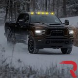 RECON Part # 264146CLRGB - Dodge RAM 03-18 Heavy-Duty 2500 & 3500 (5-Piece Set) Clear Cab Roof Light Lens with RGB (Multi-Colored) High-Power LED's