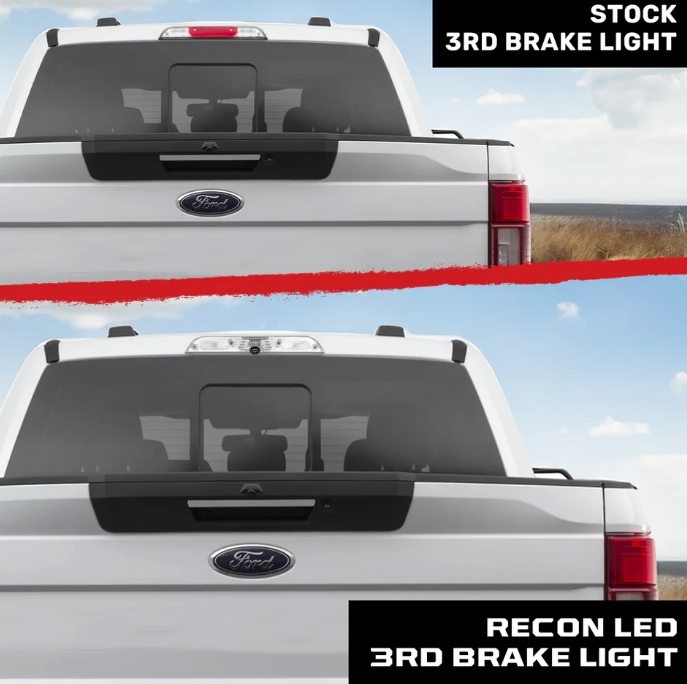 Ford F150 15-24 3rd Brake Light - Fits Models with Cargo Bed Camera - CREE XML LEDs in Clear Lens