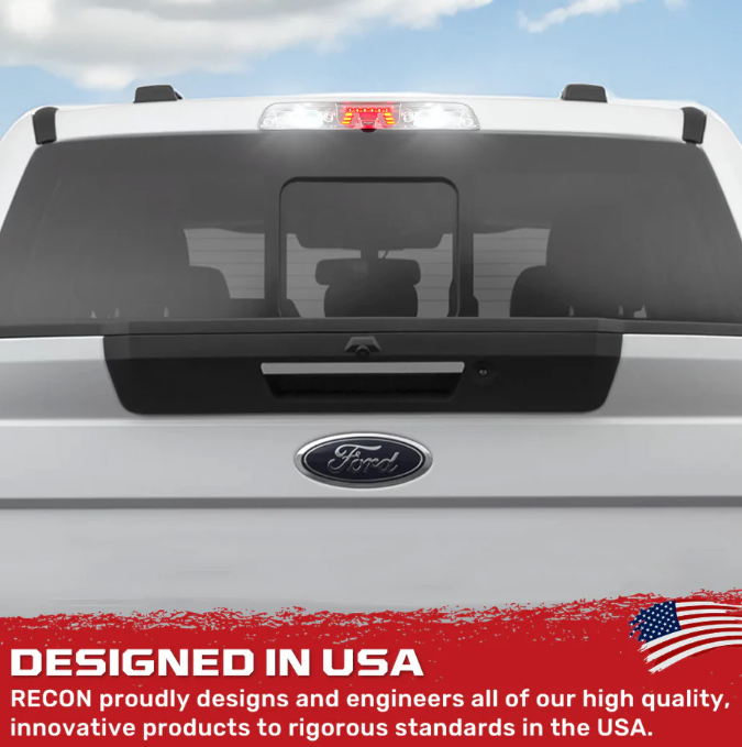 Ford F150 15-24 3rd Brake Light - Fits Models with Cargo Bed Camera - CREE XML LEDs in Clear Lens