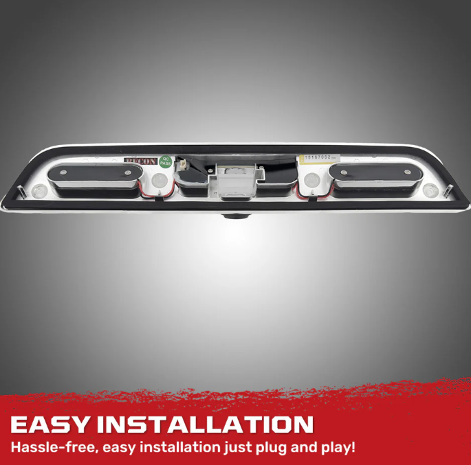 Ford F150 15-24 3rd Brake Light - Fits Models with Cargo Bed Camera - CREE XML LEDs in Clear Lens