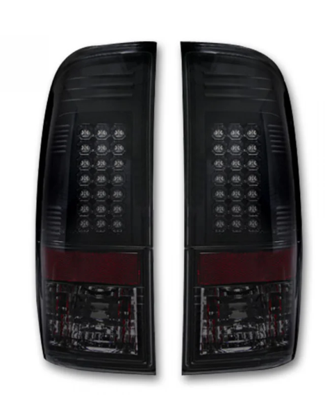 Ford F150 97-03 Straight Side Tail Lights LED in Smoked Lens