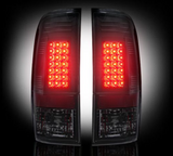 Ford F150 97-03 Straight Side Tail Lights LED in Smoked Lens