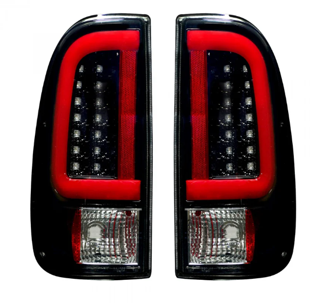 Ford F150 97-03 Straight Side Tail Lights OLED in Smoked