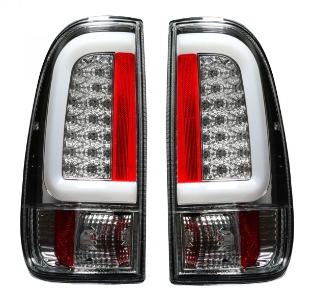 Ford F150 97-03 Straight Side Tail Lights OLED Scanning OLED in Clear