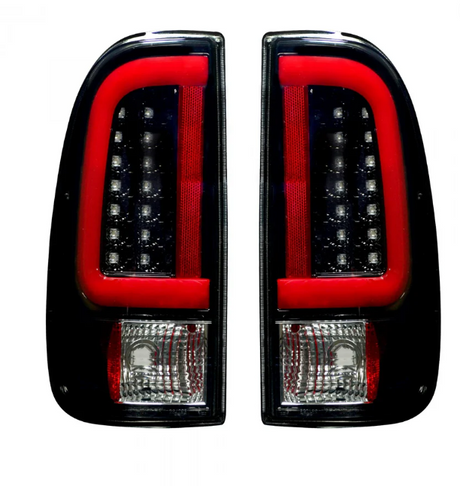 Ford F150 97-03 Straight Side Tail Lights OLED Scanning OLED in Smoked