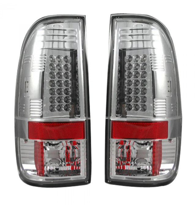 Ford F150 97-03 Tail Lights LED in Clear Lens