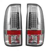 Ford F150 97-03 Tail Lights LED in Clear Lens