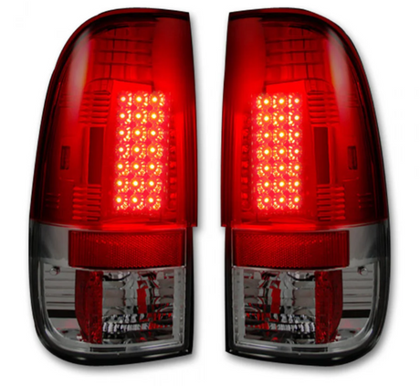 Ford F150 97-03 Tail Lights LED in Red Lens