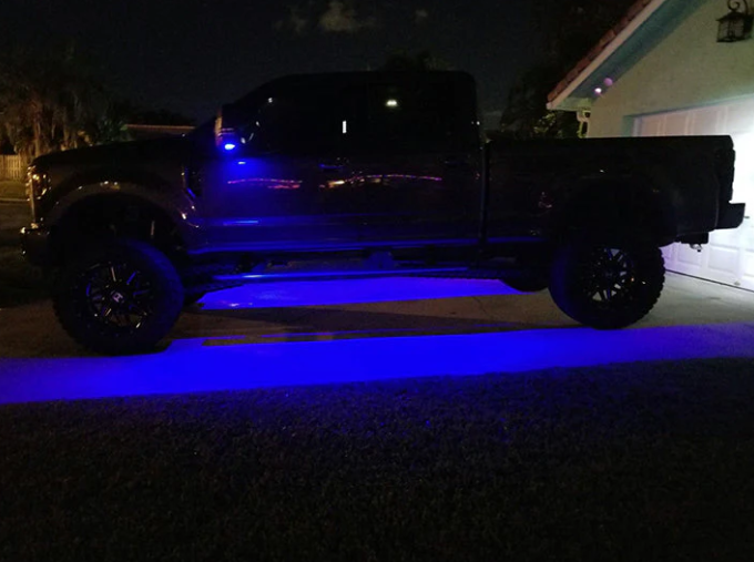 Ford Super Duty 17-24 Ultra High Power LED Mirror / Puddle Light Kit Blue