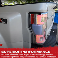Ford Super Duty 20-22 Ultra Bright OLED Tail Lights (replaces Factory/OEM Halogen) - CLEAR LENS (OPEN BOX)