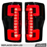 Ford Super Duty 20-22 (Replaces OEM LED) Tail Lights OLED in Smoked