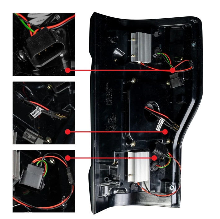 Ford Super Duty 20-22 (Replaces OEM LED) Tail Lights OLED in Smoked