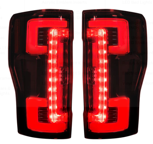 Ford Super Duty 20-22 F-250 F-350 F-450 F-550 (Replaces OEM Halogen) Tail Lights OLED in Red