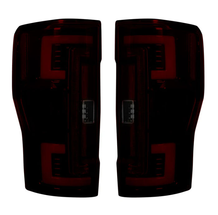 Ford Super Duty 20-22 F-250 F-350 F-450 F-550 (Replaces OEM LED) Tail Lights OLED in Dark Red Smoked