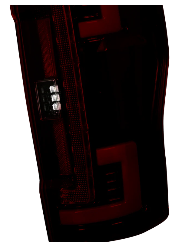 Ford Super Duty 20-22 F-250 F-350 F-450 F-550 (Replaces OEM LED) Tail Lights OLED in Dark Red Smoked