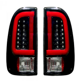 Ford Super Duty 99-07 F250HD/F-250/F-350/F-450/F-550 Tail Lights OLED Scanning OLED in Smoked