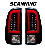 Ford Super Duty 99-07 F250HD/F-250/F-350/F-450/F-550 Tail Lights OLED Scanning OLED in Smoked