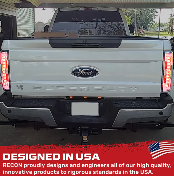 Ford Super Duty F250/350/450/550 17-19 (Replaces OEM Halogen) Tail Lights OLED in Clear