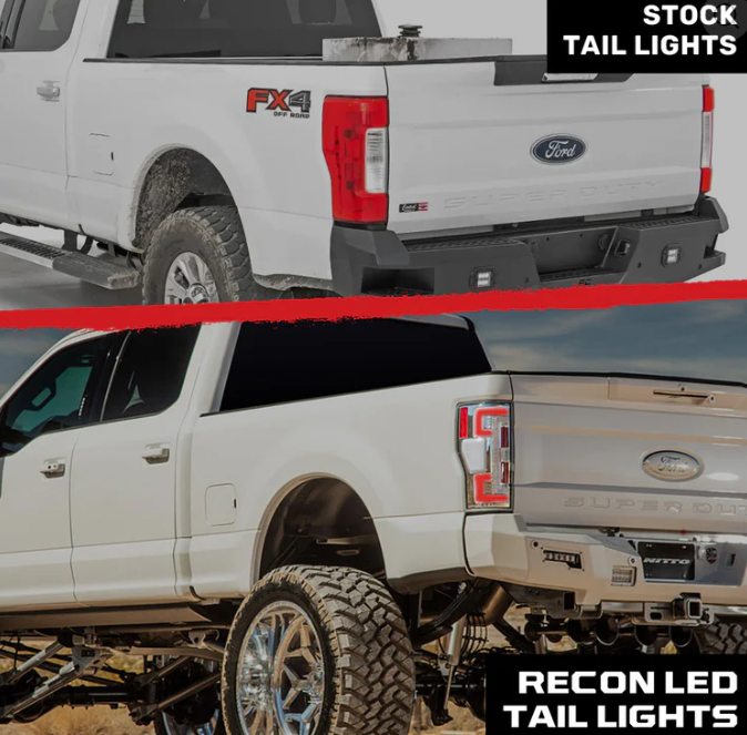 Ford Super Duty F250/350/450/550 17-19 (Replaces OEM Halogen) Tail Lights OLED in Clear