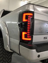 Ford Super Duty F250/350/450/550 17-19 (Replaces OEM LED) Tail Lights OLED in Red