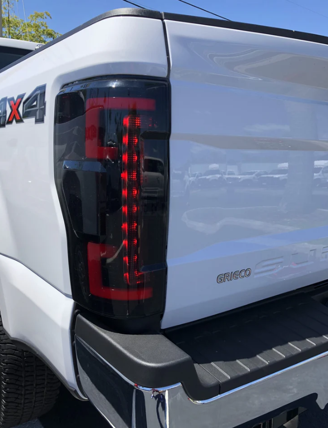 Ford Super Duty F250/350/450/550 17-19 (Replaces OEM LED) Tail Lights OLED in Red