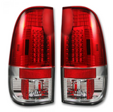 Ford Super Duty F250HD/F-250/F-350/F-450/F-550 99-07 Tail Lights LED in Red Lens